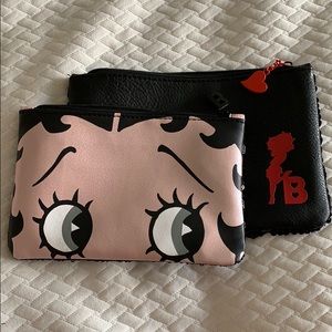 2 Betty Boop makeup bags